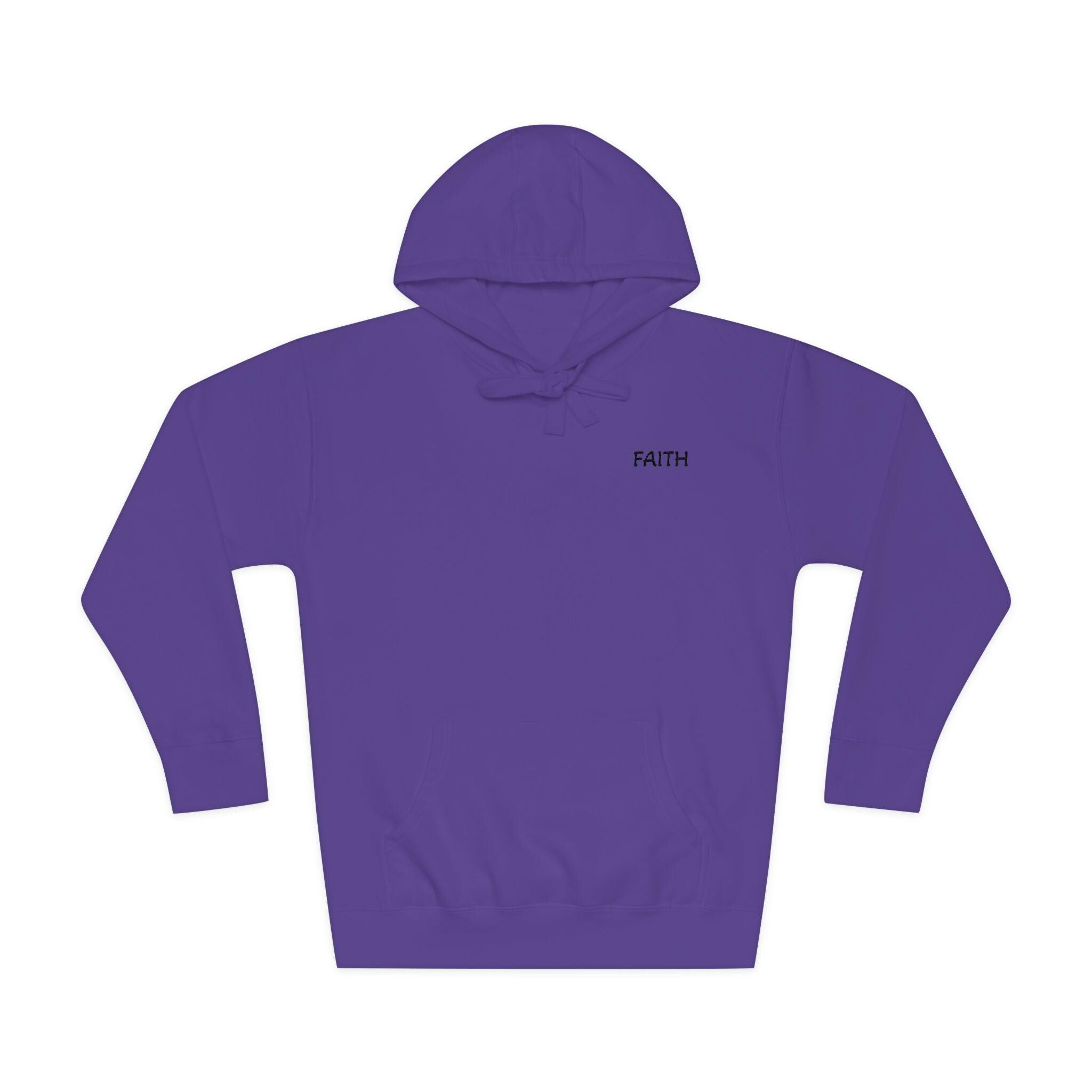 Faith - Hoodie | Minimal Chest Logo, White Pullover