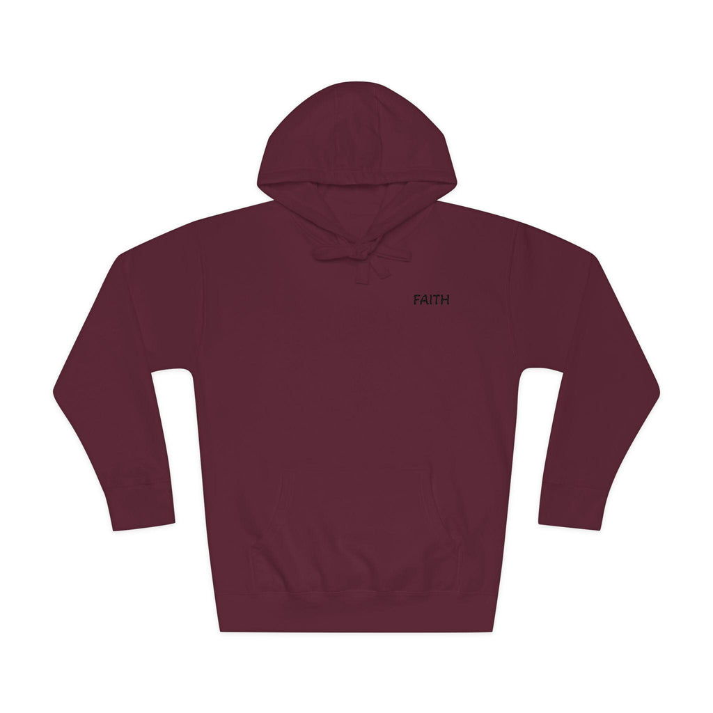 Faith - Hoodie | Minimal Chest Logo, White Pullover