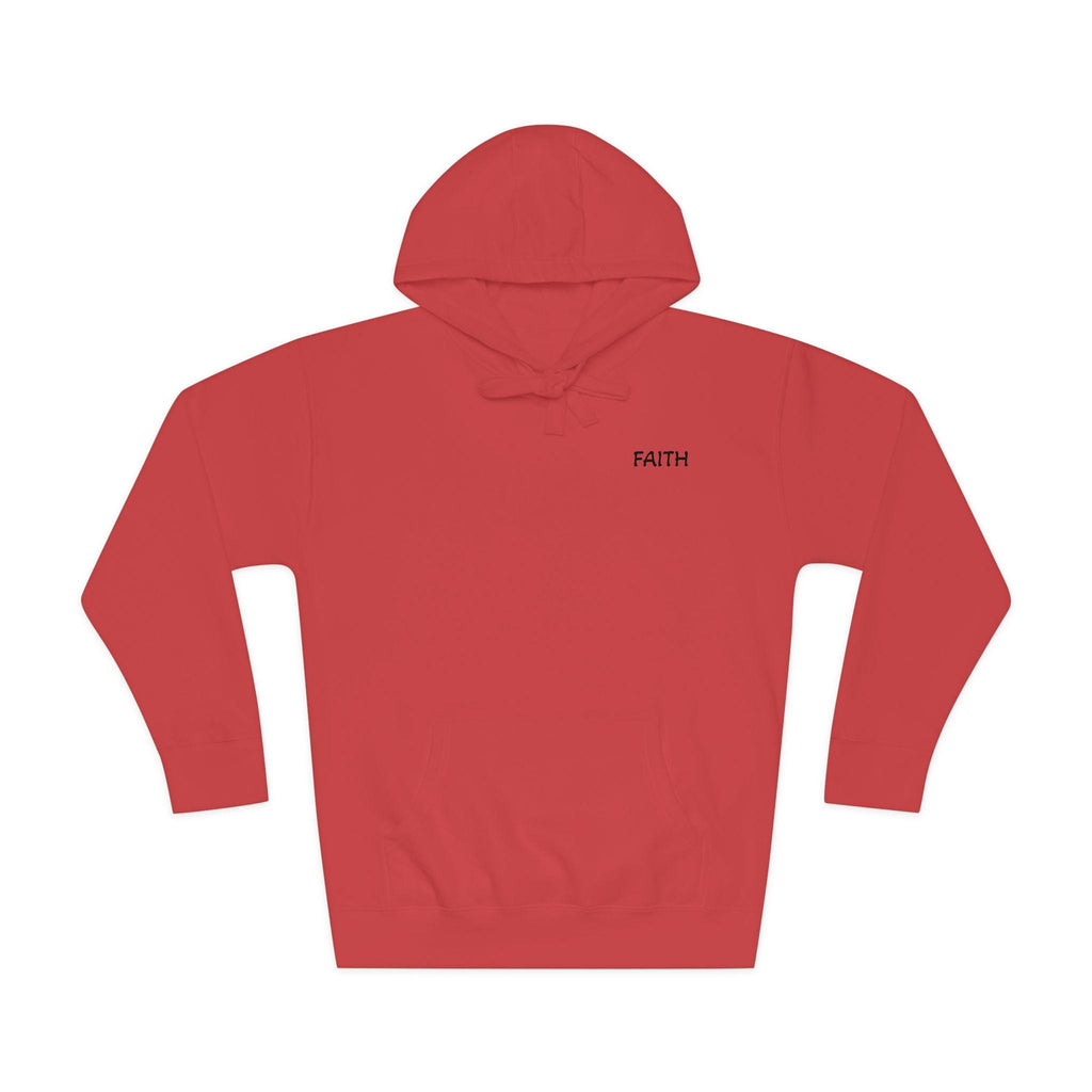 Faith - Hoodie | Minimal Chest Logo, White Pullover