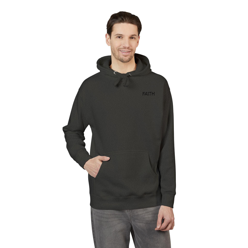 Faith - Hoodie | Minimal Chest Logo, White Pullover