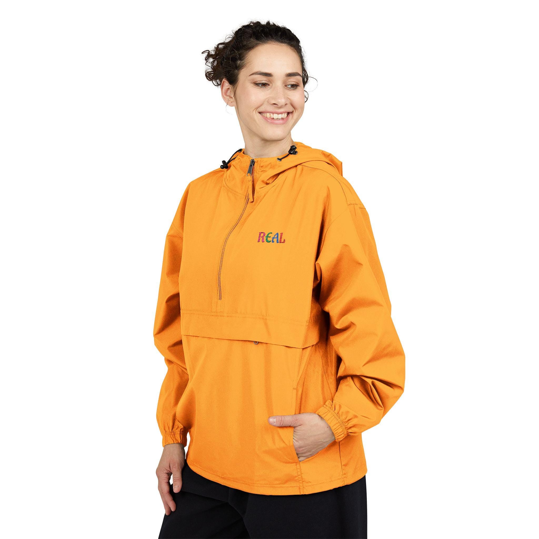 REAL - Anorak Jacket | Orange Packable Windbreaker