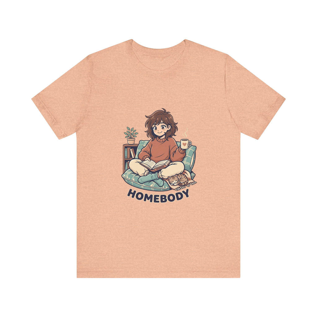 Homebody Illustration T-Shirt | Cozy Reader Graphic Tee