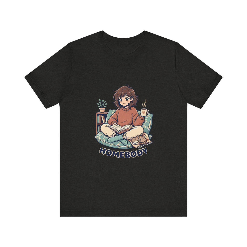 Homebody Illustration T-Shirt | Cozy Reader Graphic Tee