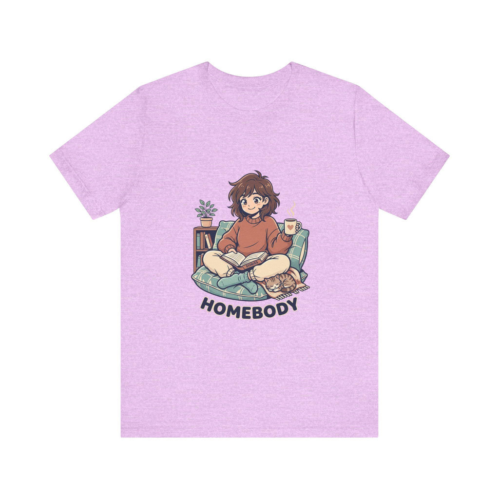 Homebody Illustration T-Shirt | Cozy Reader Graphic Tee