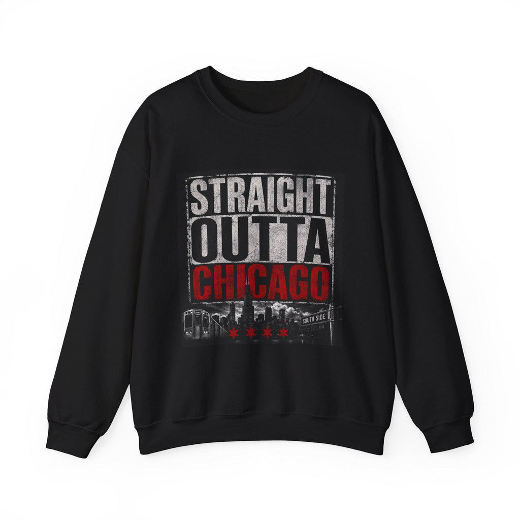 Straight Out of Chicago sweatshirt | Chicago skyline rope badge crewneck