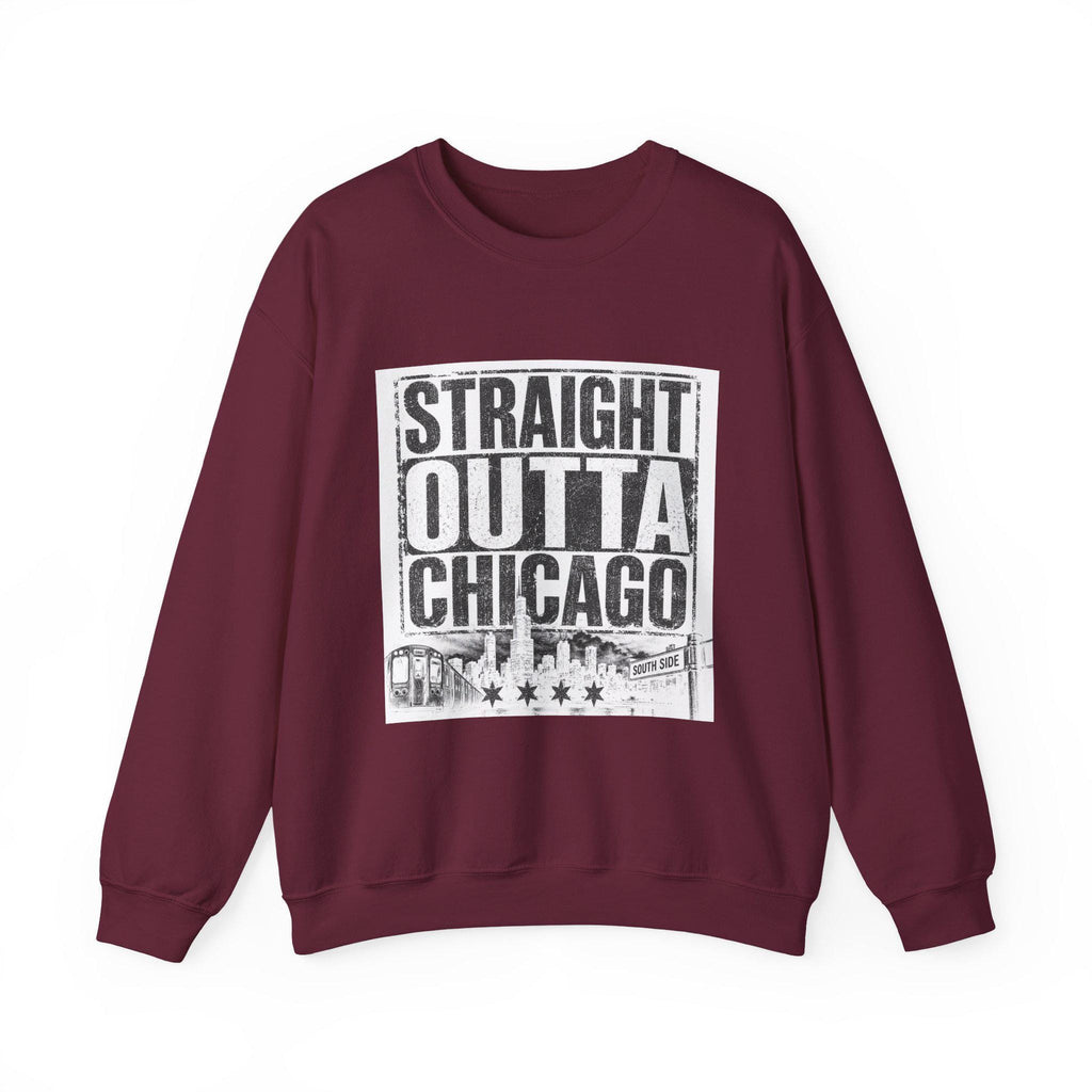 Straight Out of Chicago sweatshirt | Chicago skyline rope badge crewneck