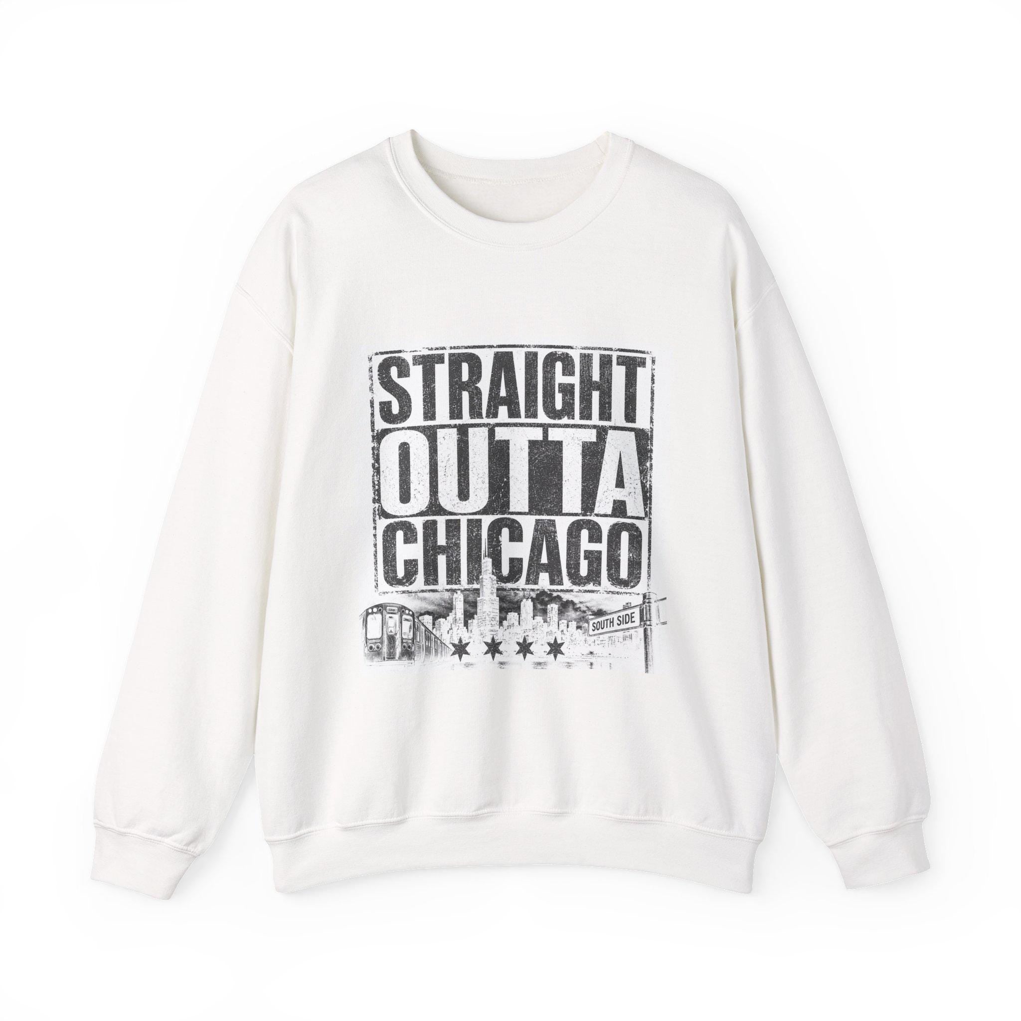 Straight Out of Chicago sweatshirt | Chicago skyline rope badge crewneck