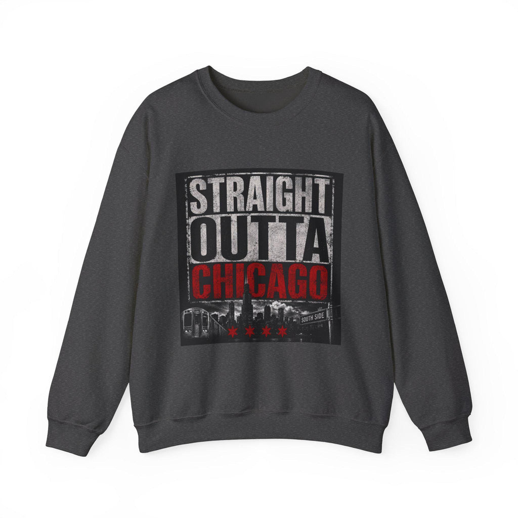 Straight Out of Chicago sweatshirt | Chicago skyline rope badge crewneck