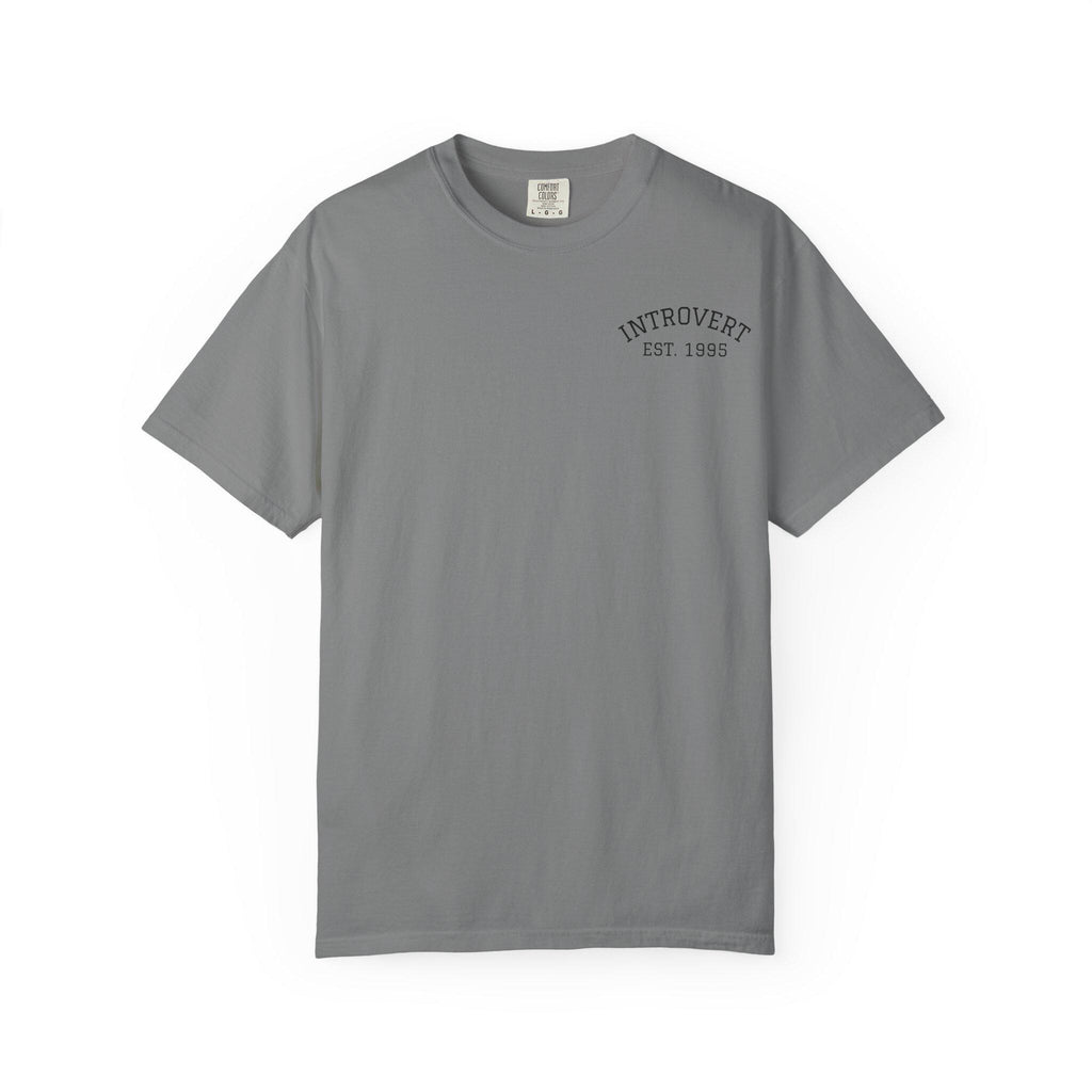Introvert EST. 1993 T-shirt | Minimal Chest Logo, Casual Tee