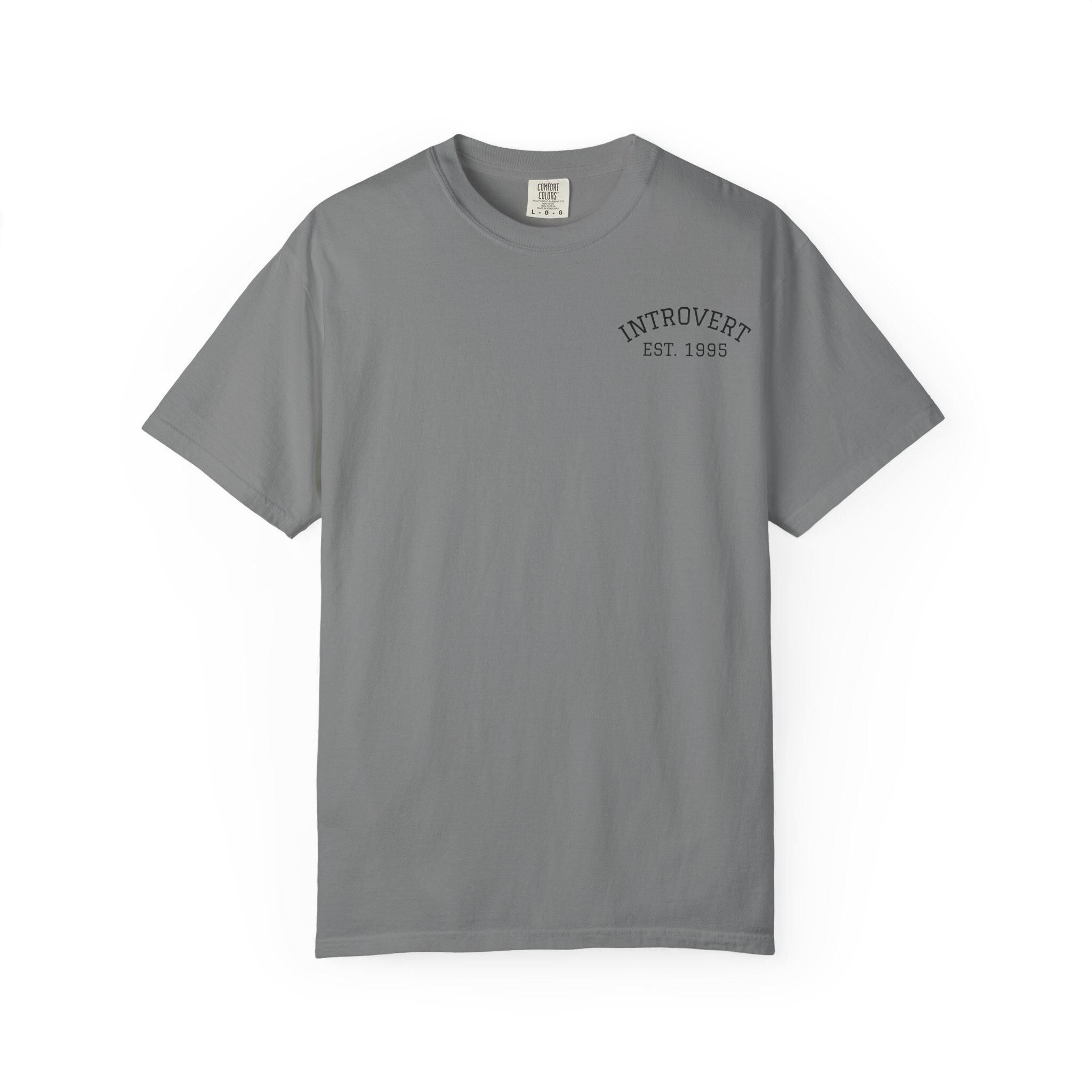 Introvert EST. 1993 T-shirt | Minimal Chest Logo, Casual Tee