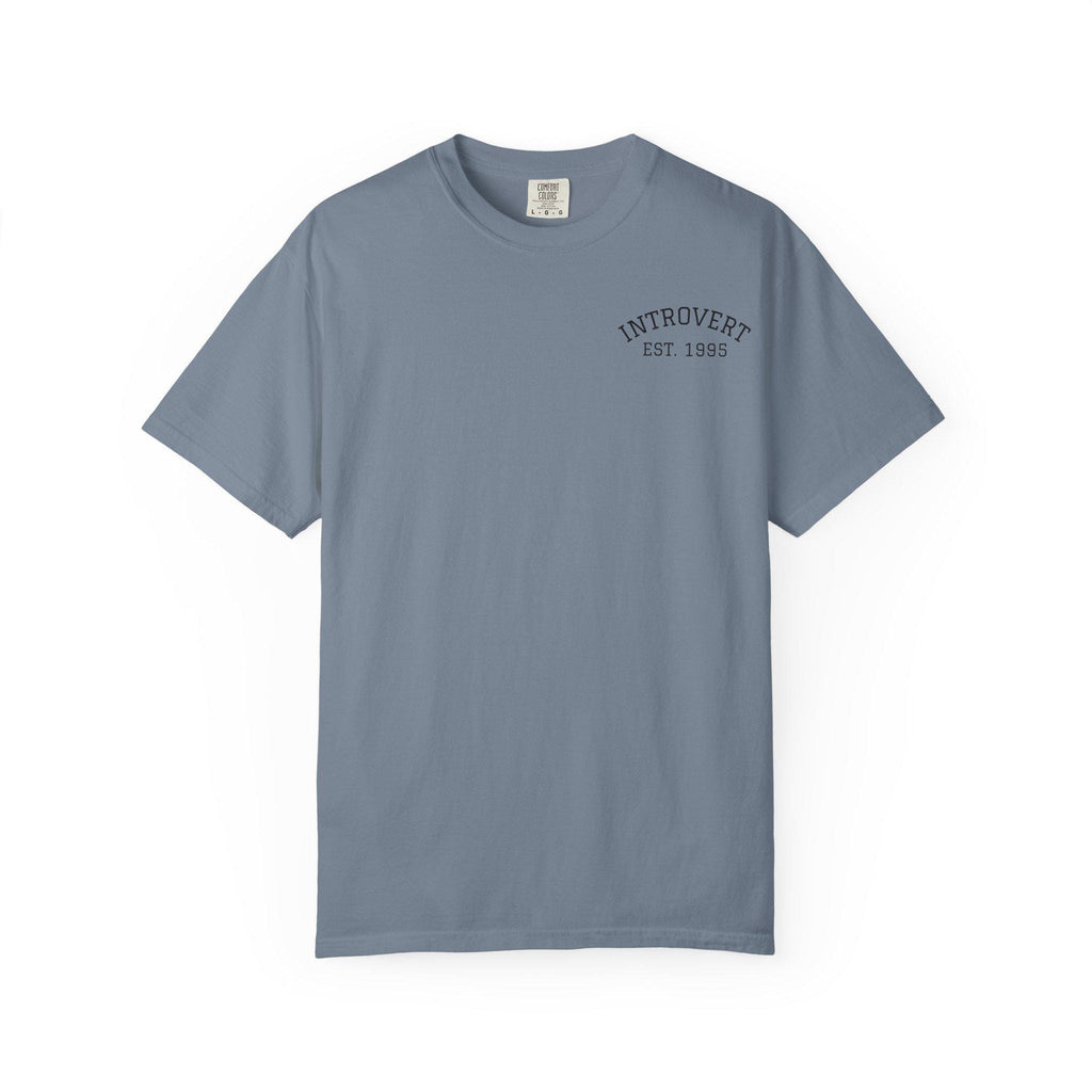 Introvert EST. 1993 T-shirt | Minimal Chest Logo, Casual Tee
