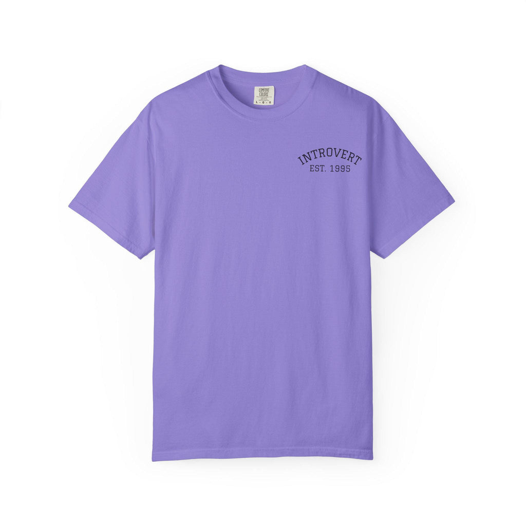 Introvert EST. 1993 T-shirt | Minimal Chest Logo, Casual Tee