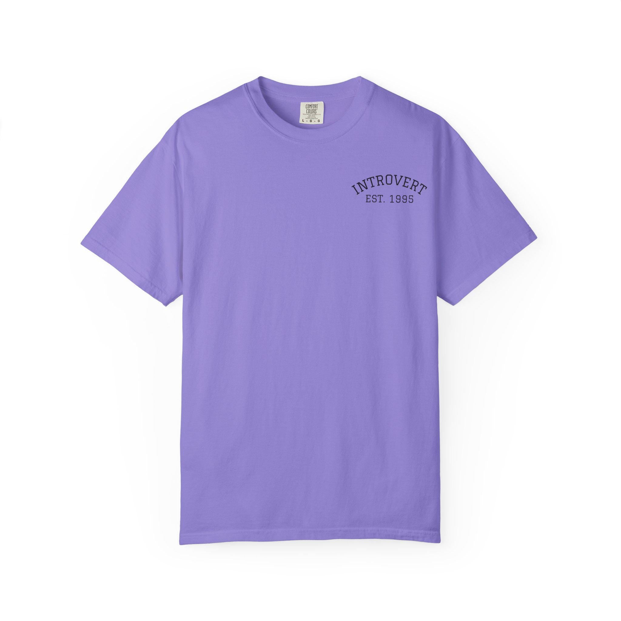 Introvert EST. 1993 T-shirt | Minimal Chest Logo, Casual Tee
