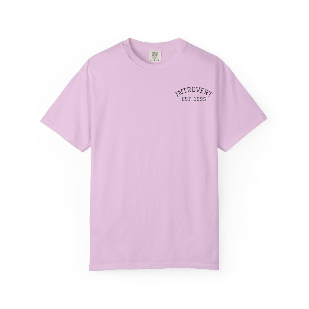 Introvert EST. 1993 T-shirt | Minimal Chest Logo, Casual Tee