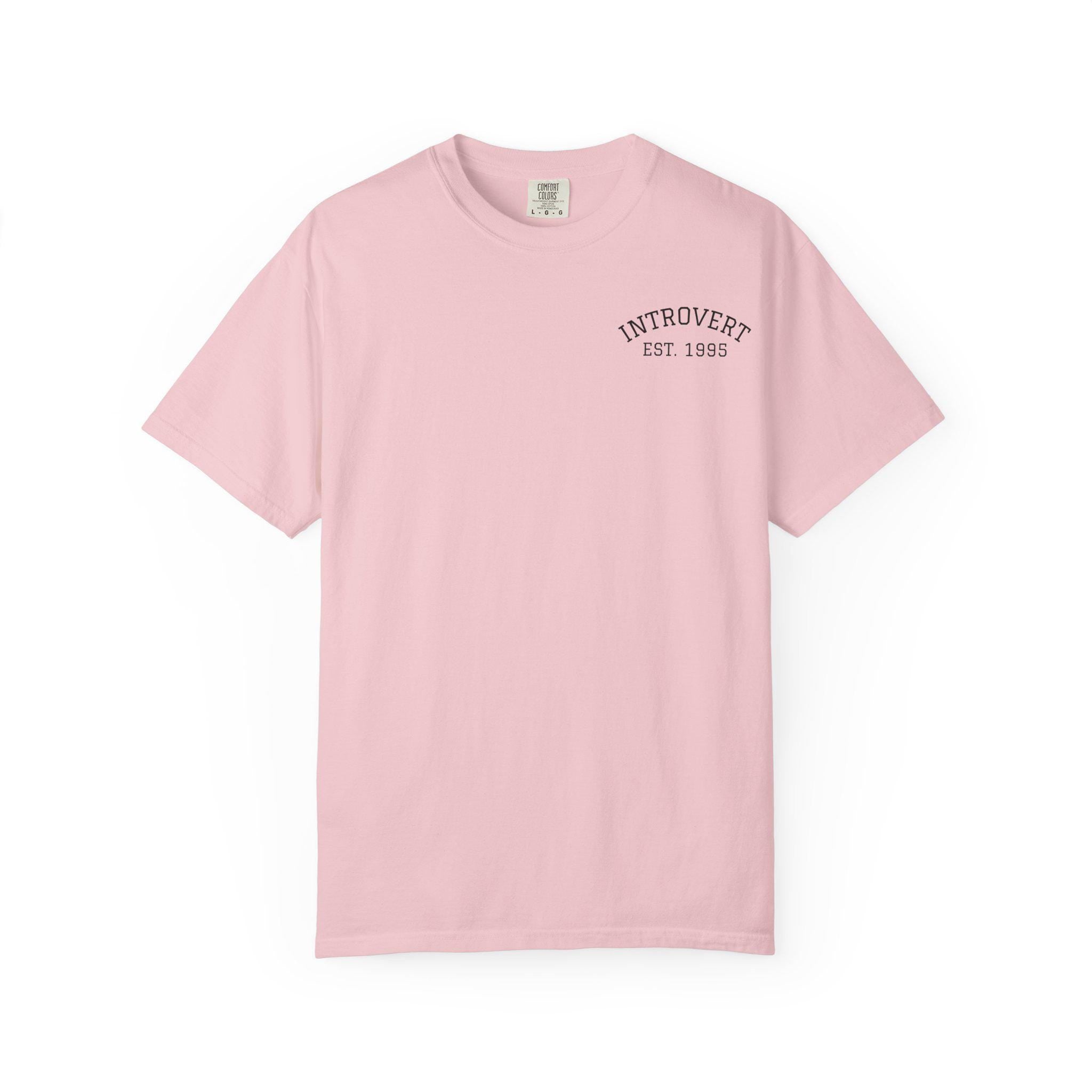 Introvert EST. 1993 T-shirt | Minimal Chest Logo, Casual Tee