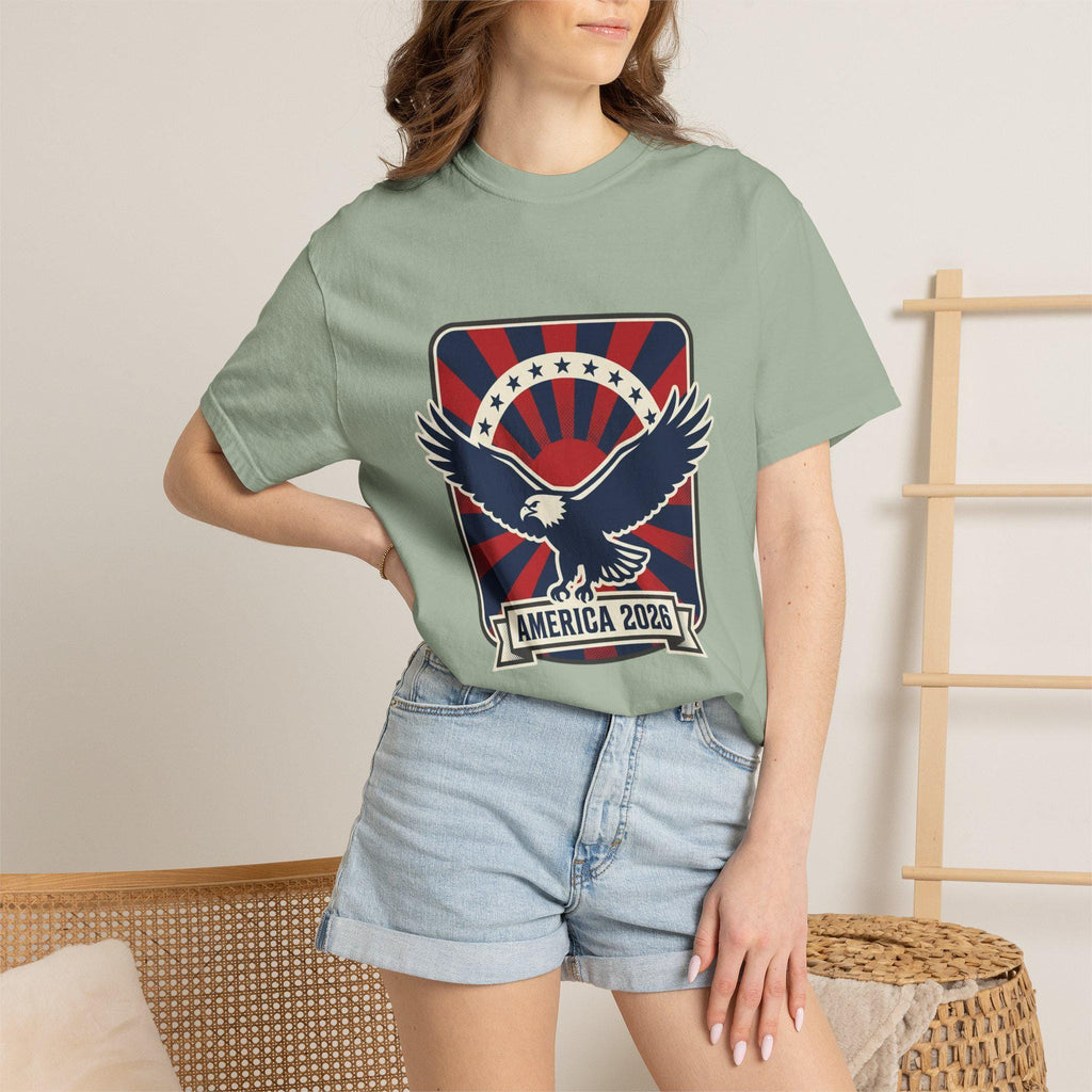 4th of July - American Eagle 2026 T-Shirt | Patriotic Flag Retro Eagle Tee
