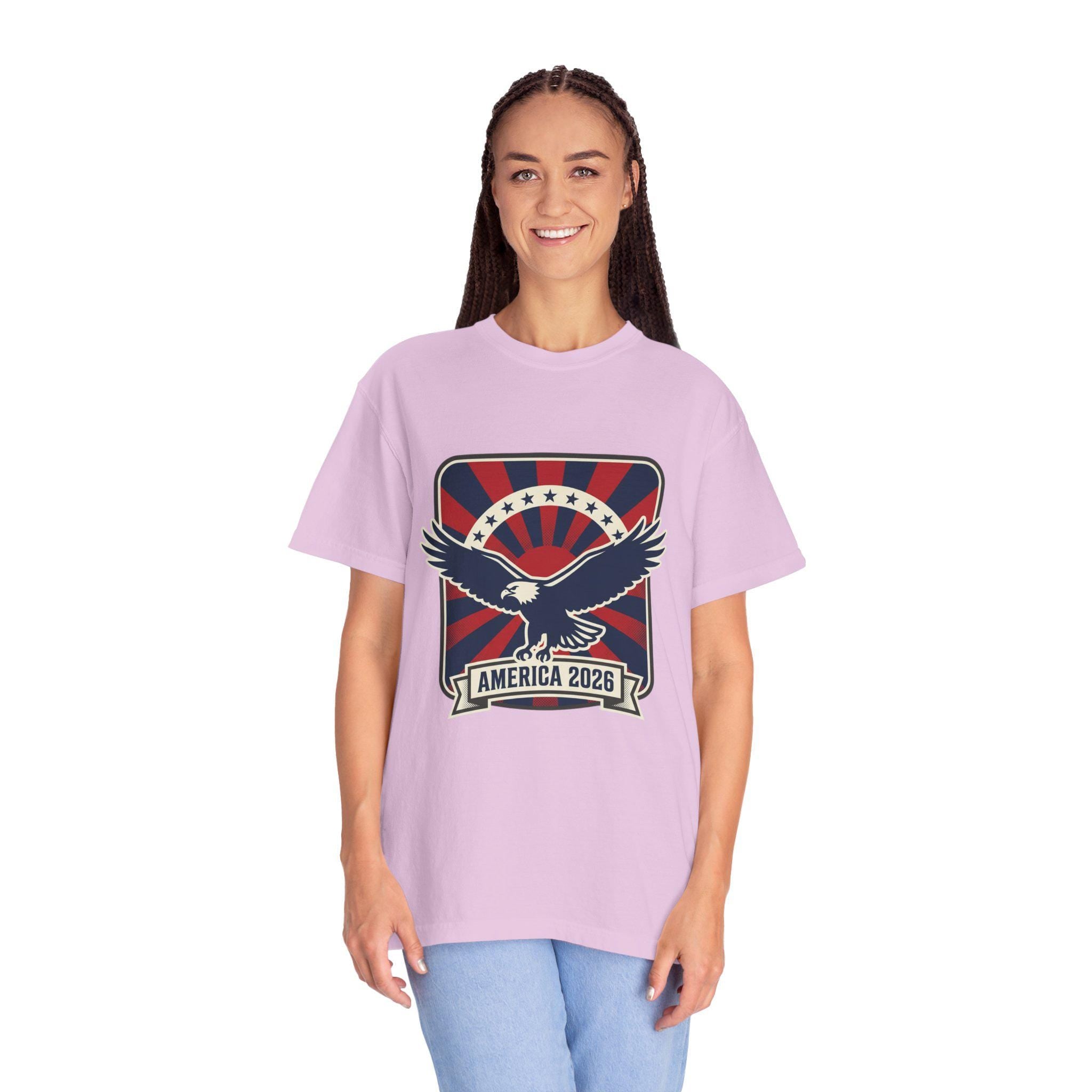 4th of July - American Eagle 2026 T-Shirt | Patriotic Flag Retro Eagle Tee