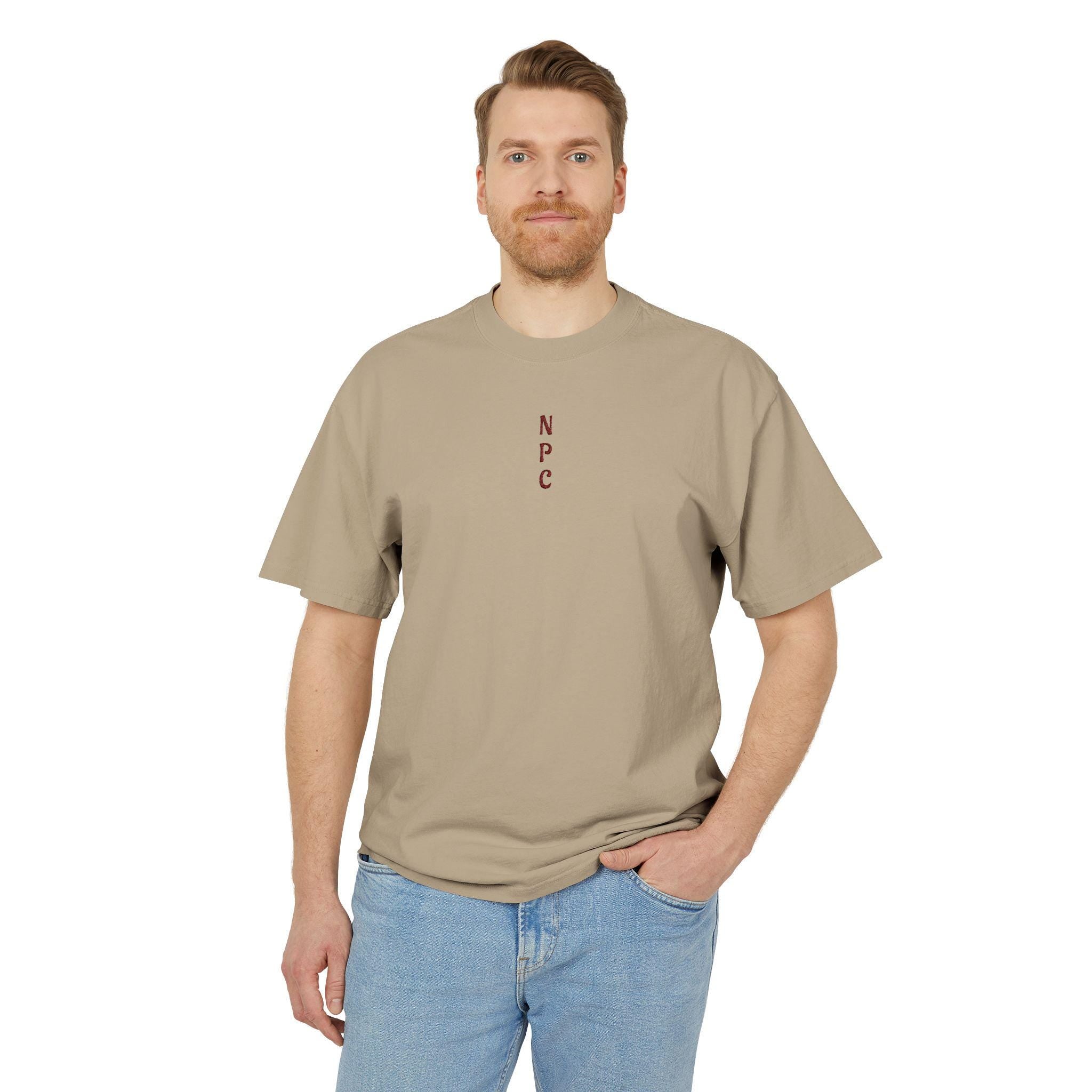 N.P.C - Vertical Tee | Minimal Retro Gamer Logo T-Shirt