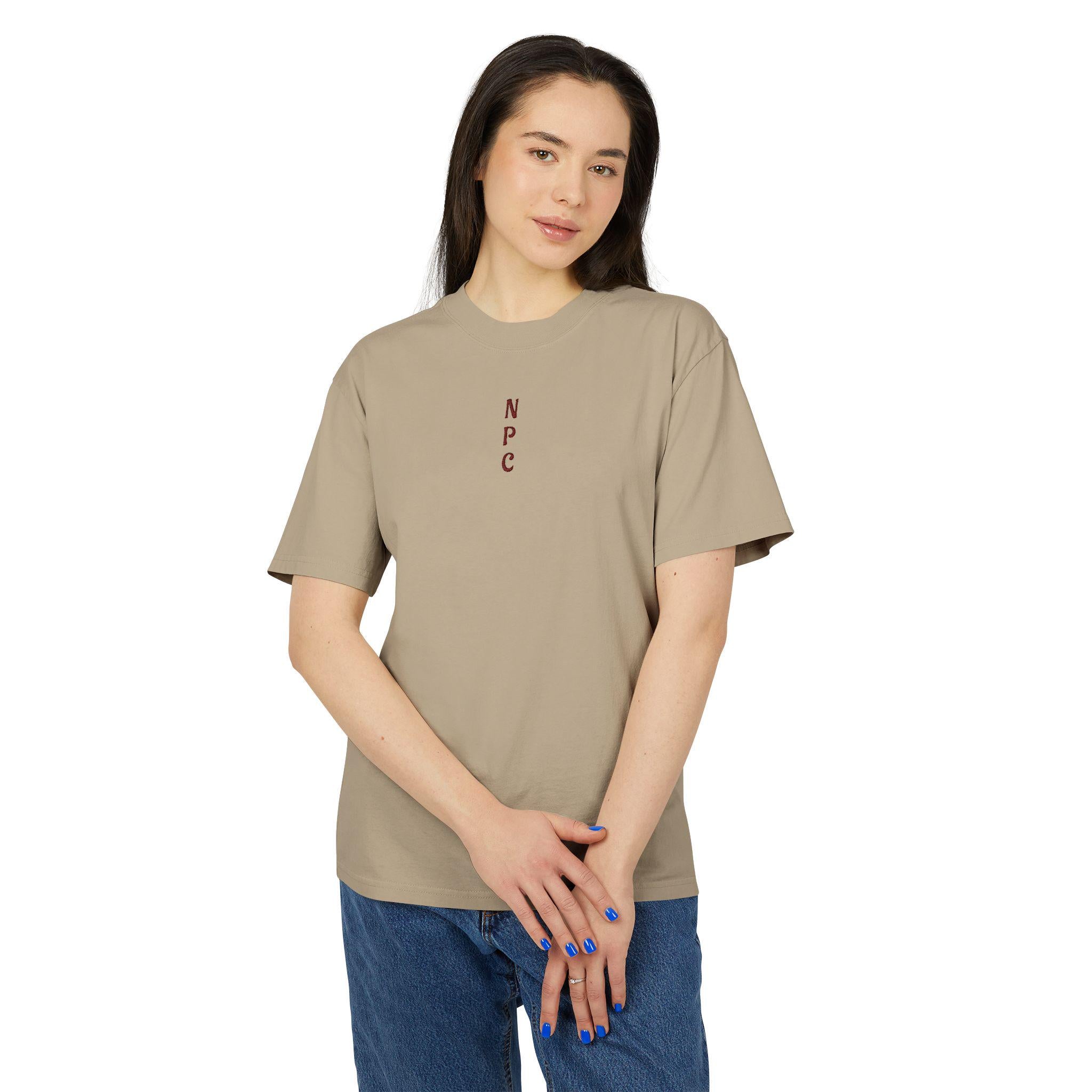 N.P.C - Vertical Tee | Minimal Retro Gamer Logo T-Shirt