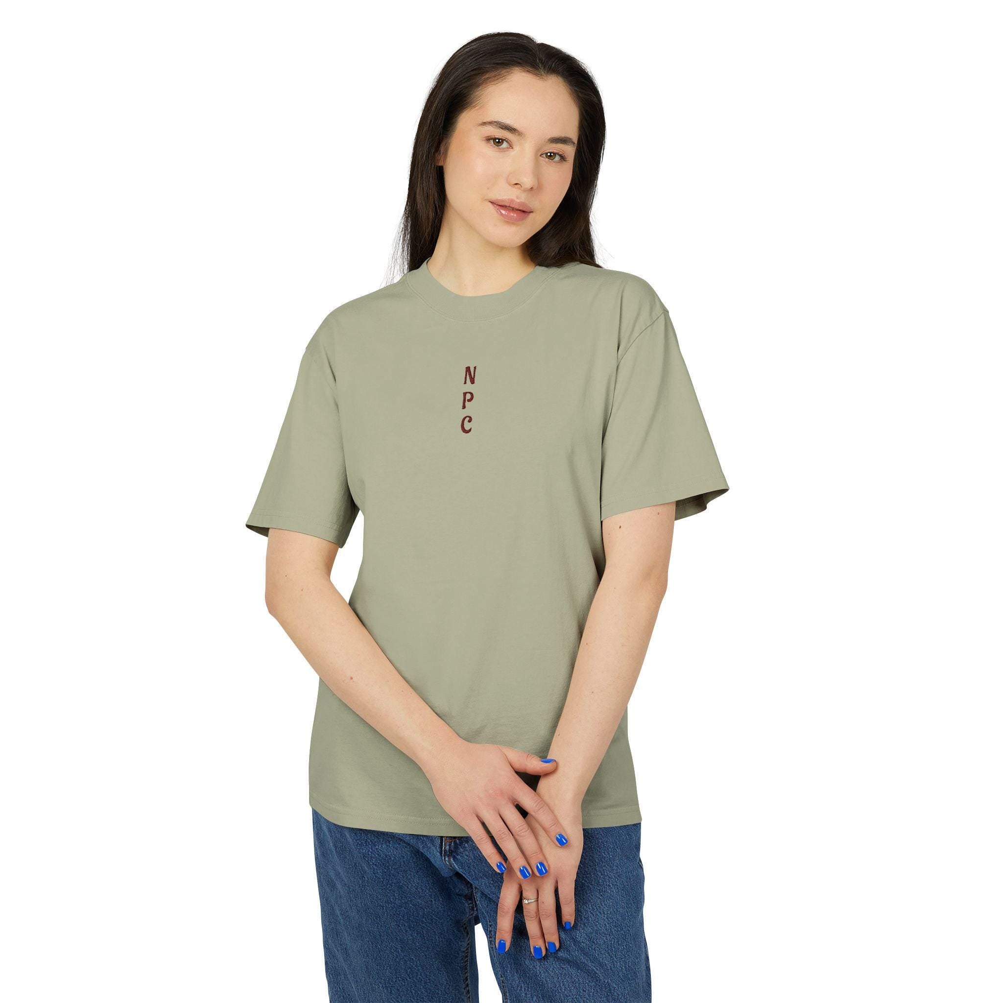 N.P.C - Vertical Tee | Minimal Retro Gamer Logo T-Shirt