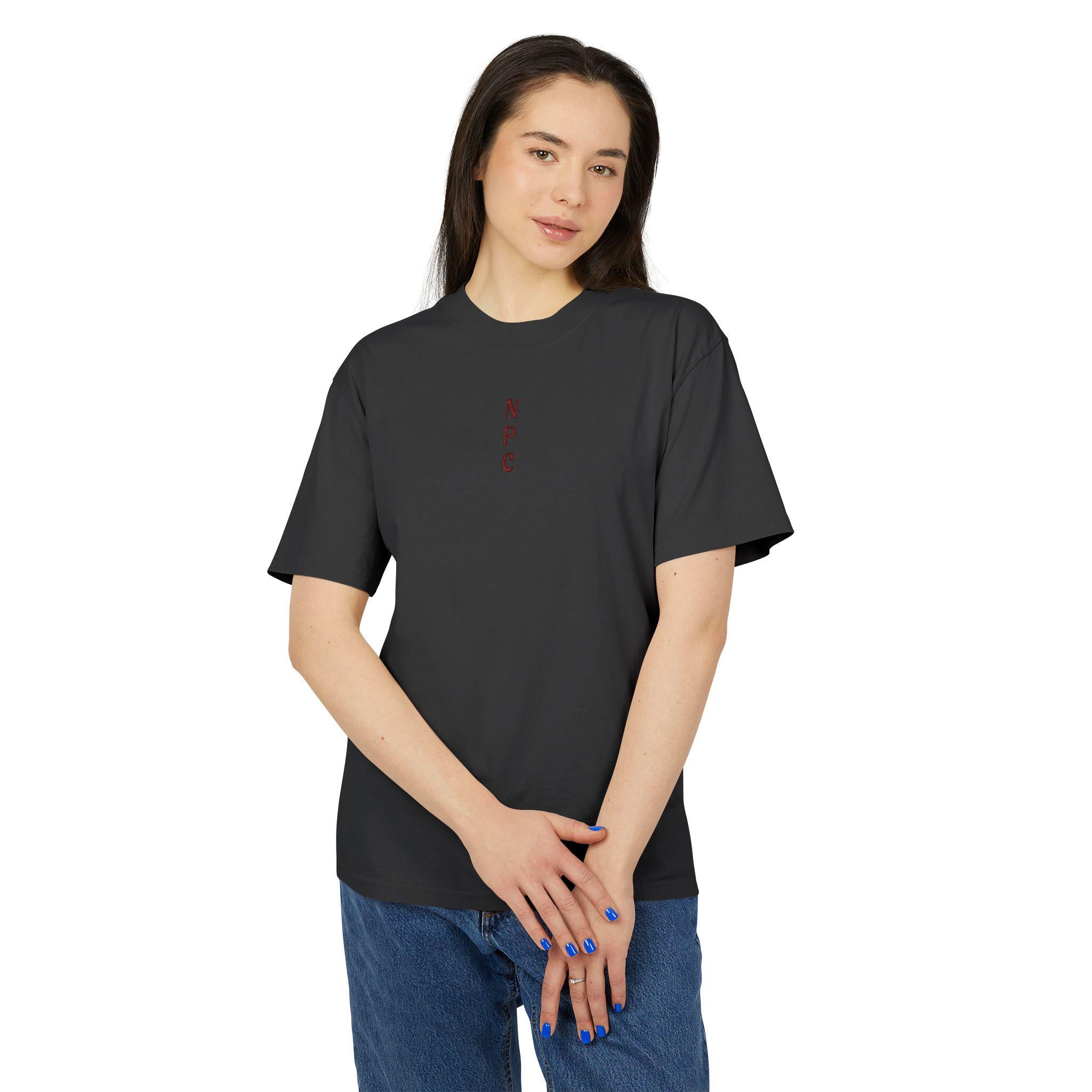 N.P.C - Vertical Tee | Minimal Retro Gamer Logo T-Shirt