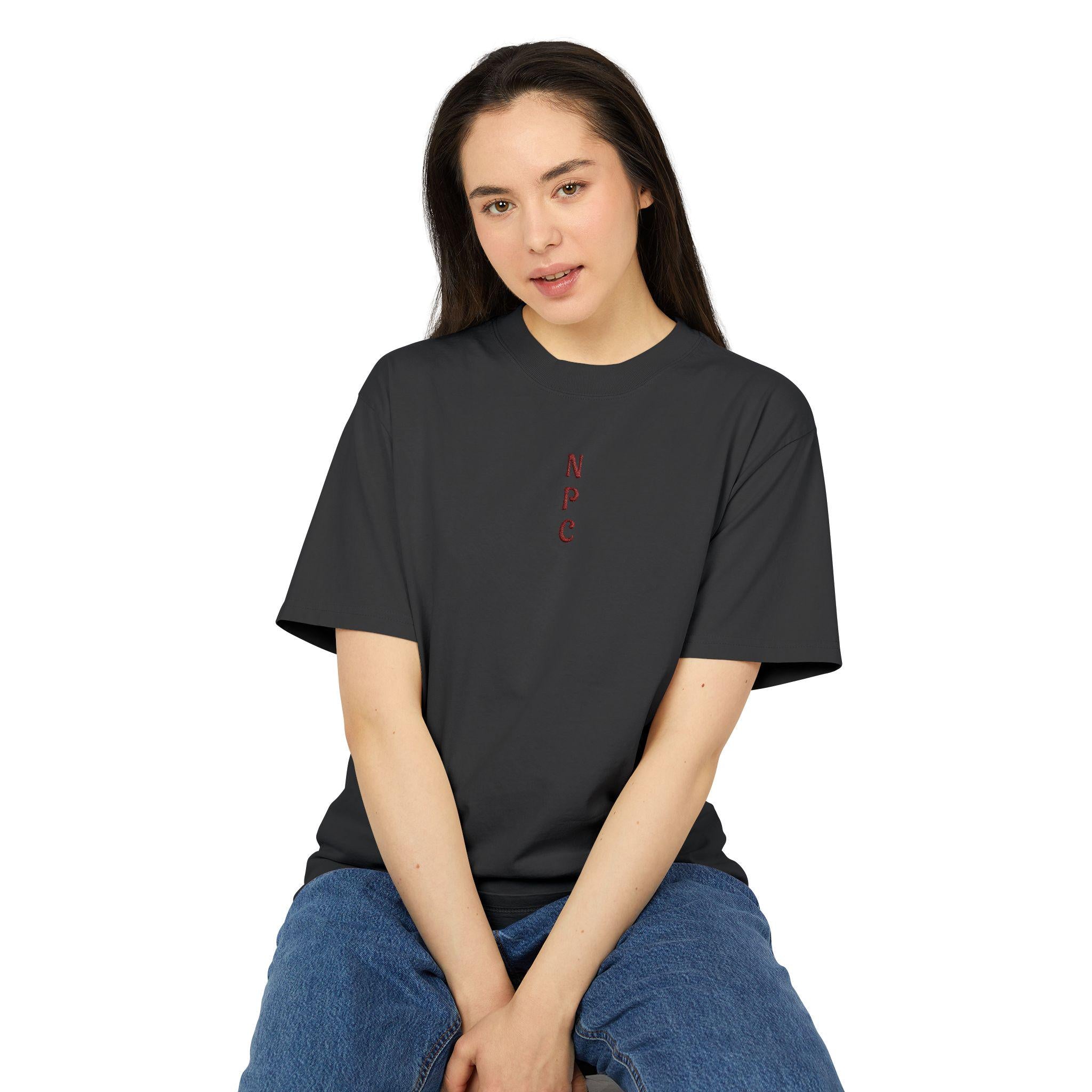N.P.C - Vertical Tee | Minimal Retro Gamer Logo T-Shirt