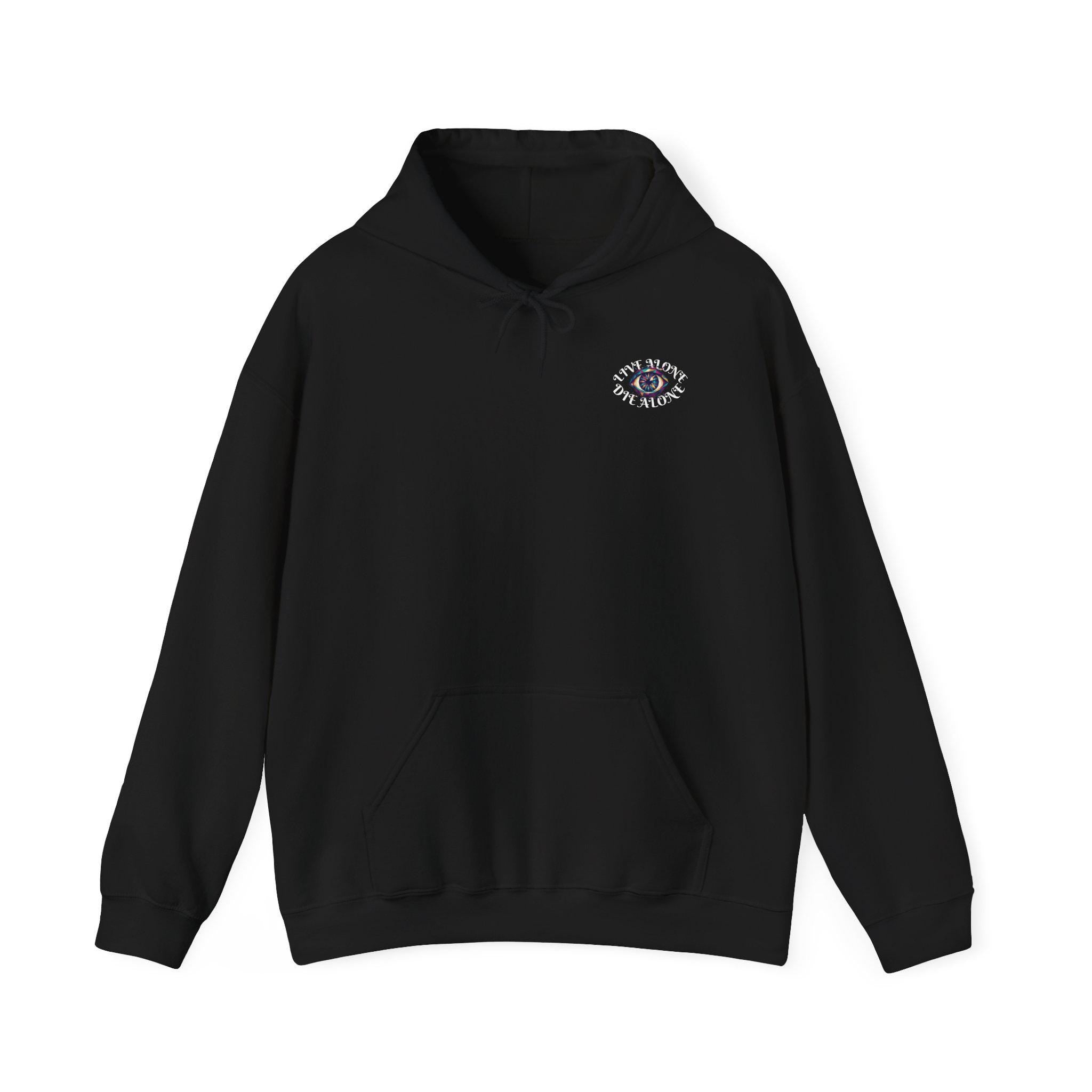 Live Alone Die Alone | small chest logo - Hoodie