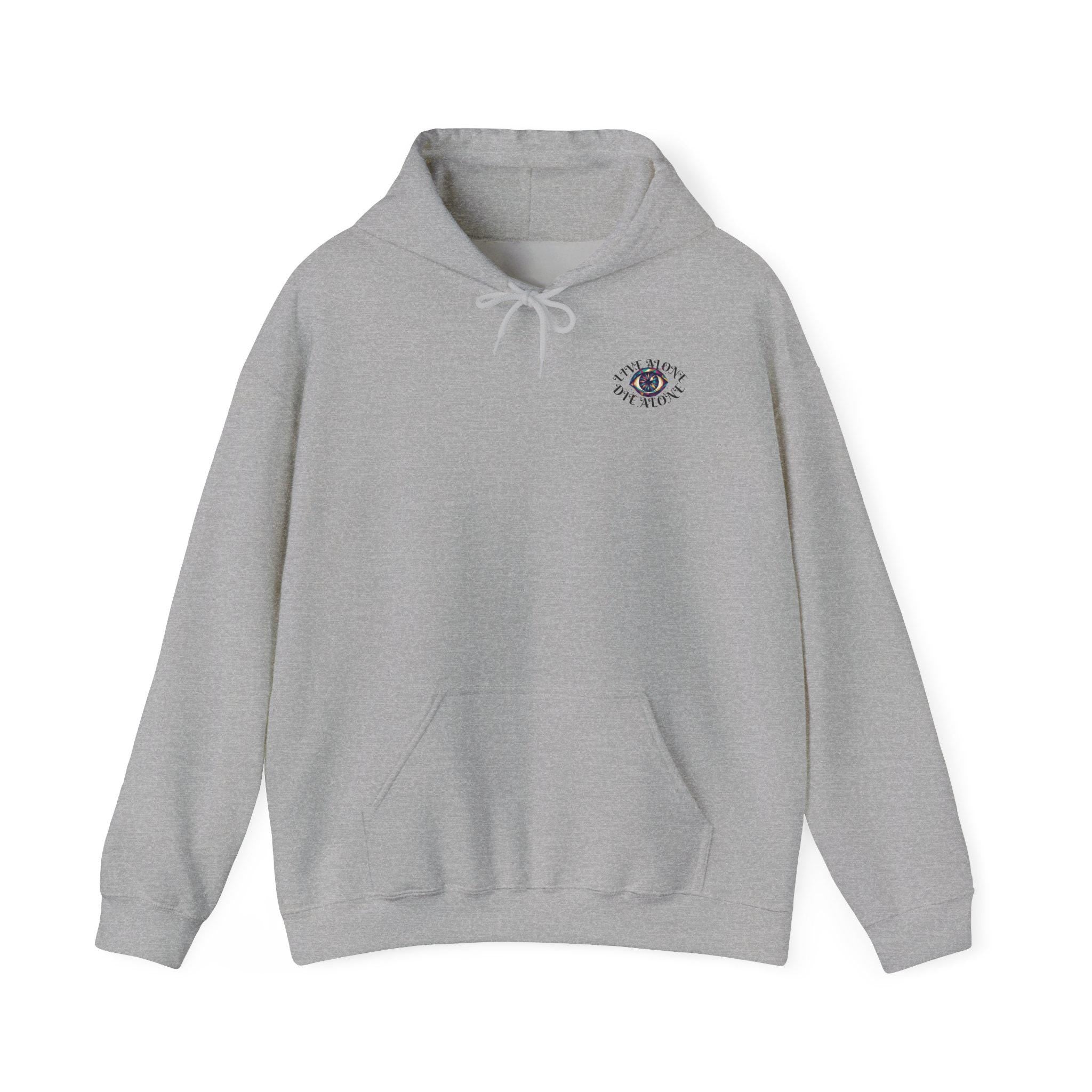 Live Alone Die Alone | small chest logo - Hoodie