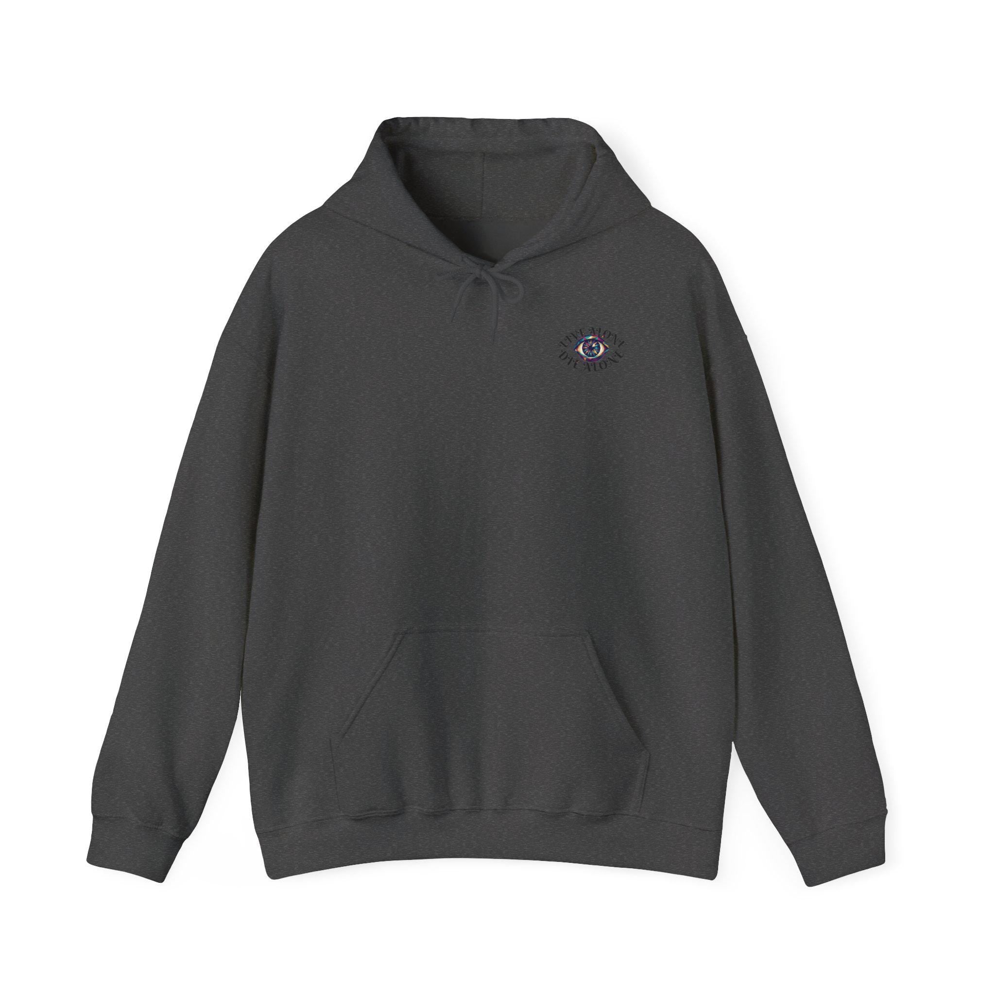Live Alone Die Alone | small chest logo - Hoodie