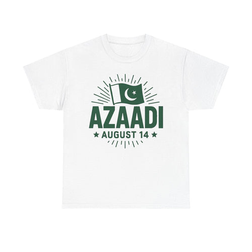 Azaadi August 14 T-Shirt | Pakistan Flag Independence Day