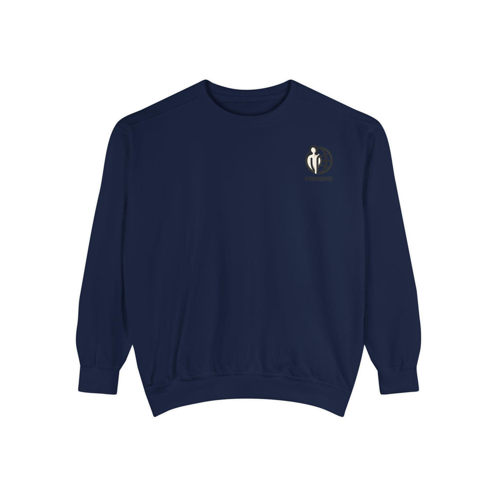 Interconnected world - Sweatshirt | Tiny Chest Logo, Minimal Earth Design