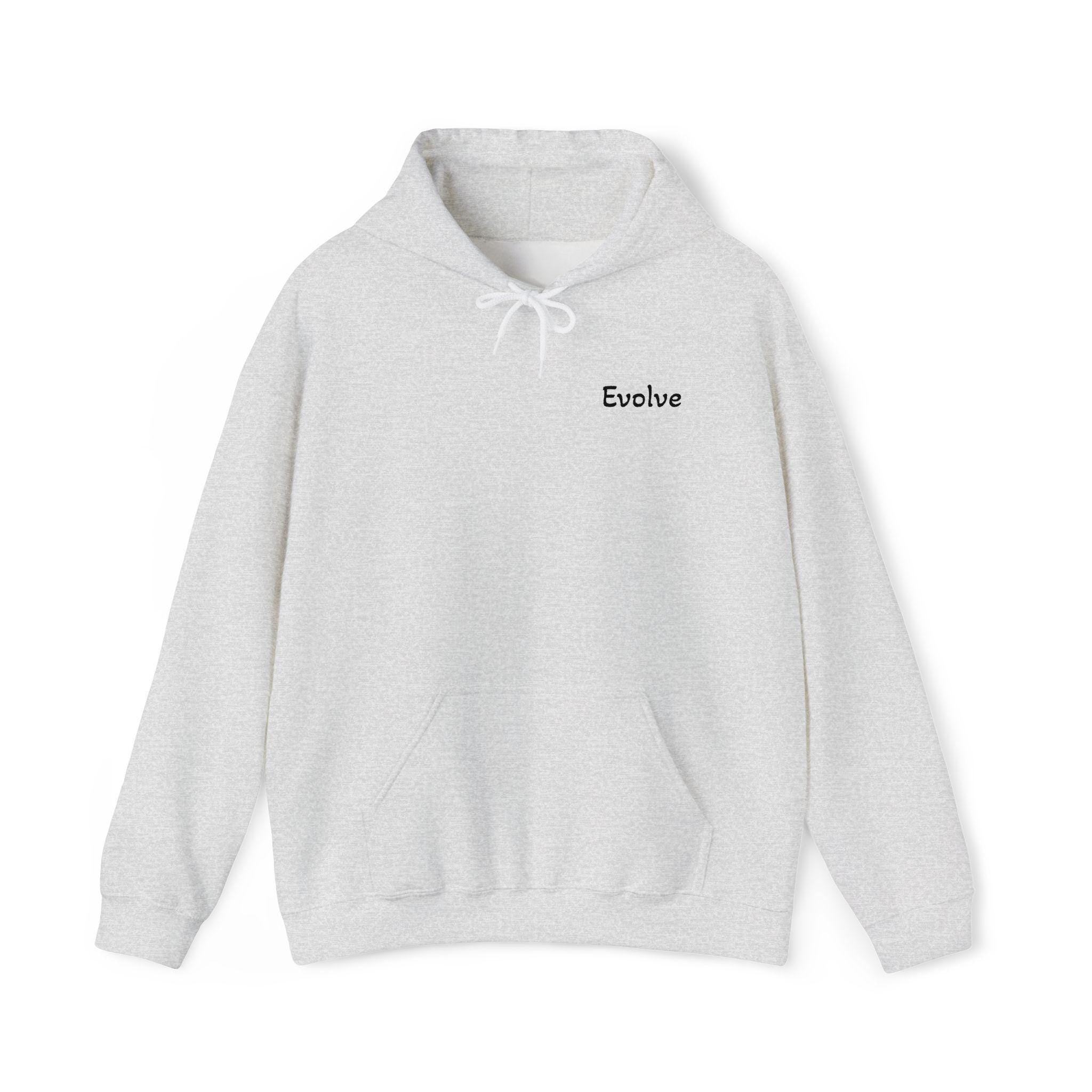 Evolve Hoodie | Minimal Script Chest Logo