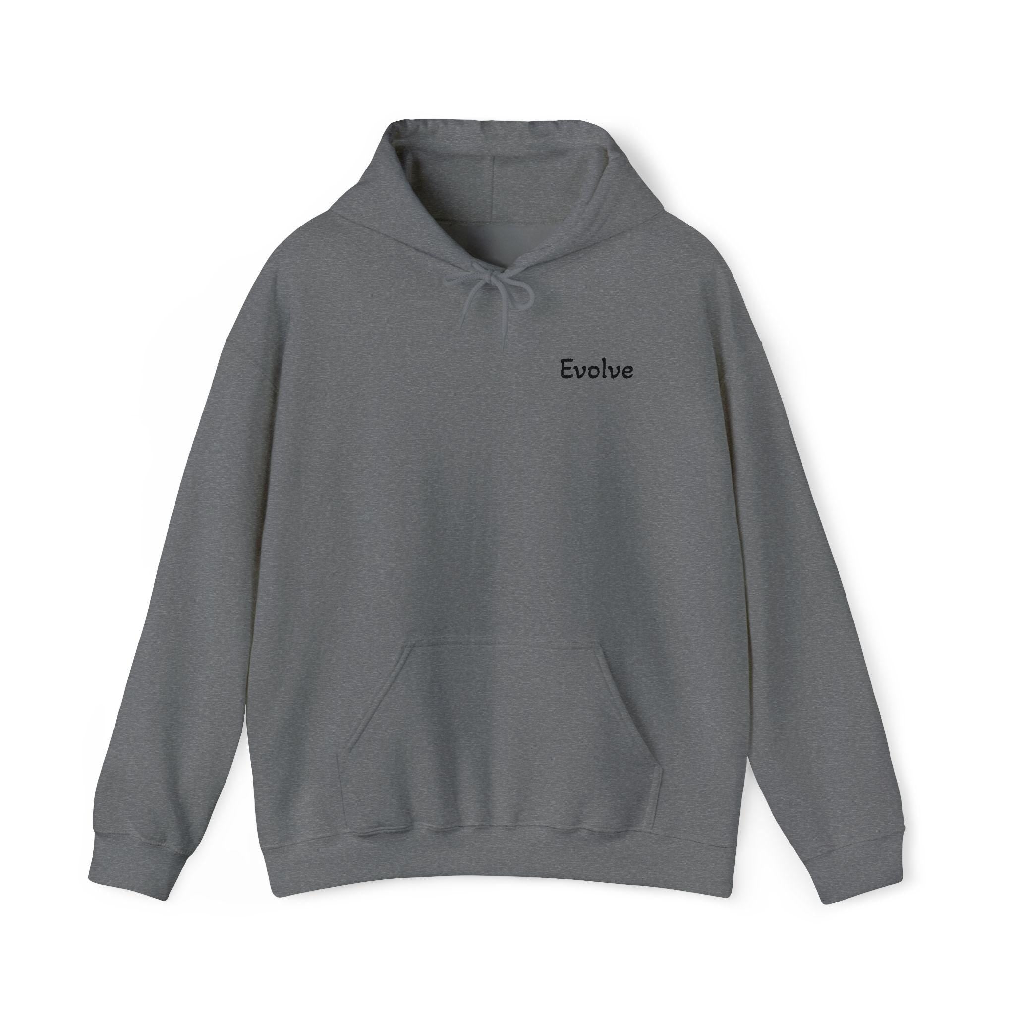 Evolve Hoodie | Minimal Script Chest Logo
