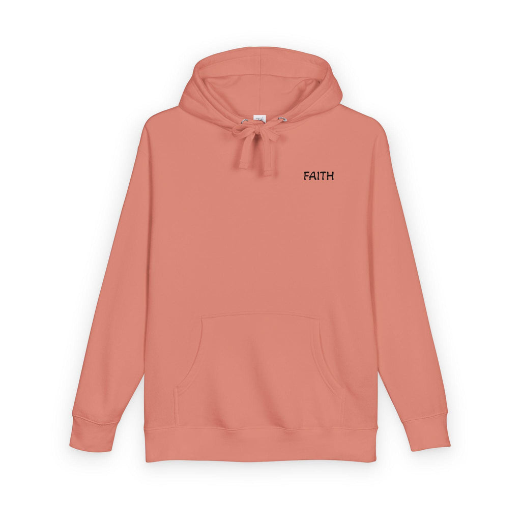 Faith - Hoodie | Minimal Chest Logo, White Pullover