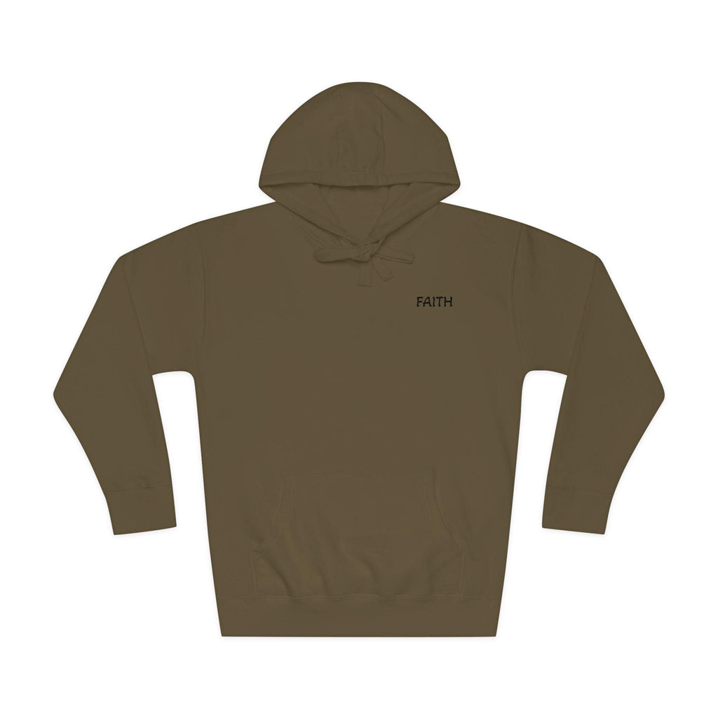 Faith - Hoodie | Minimal Chest Logo, White Pullover