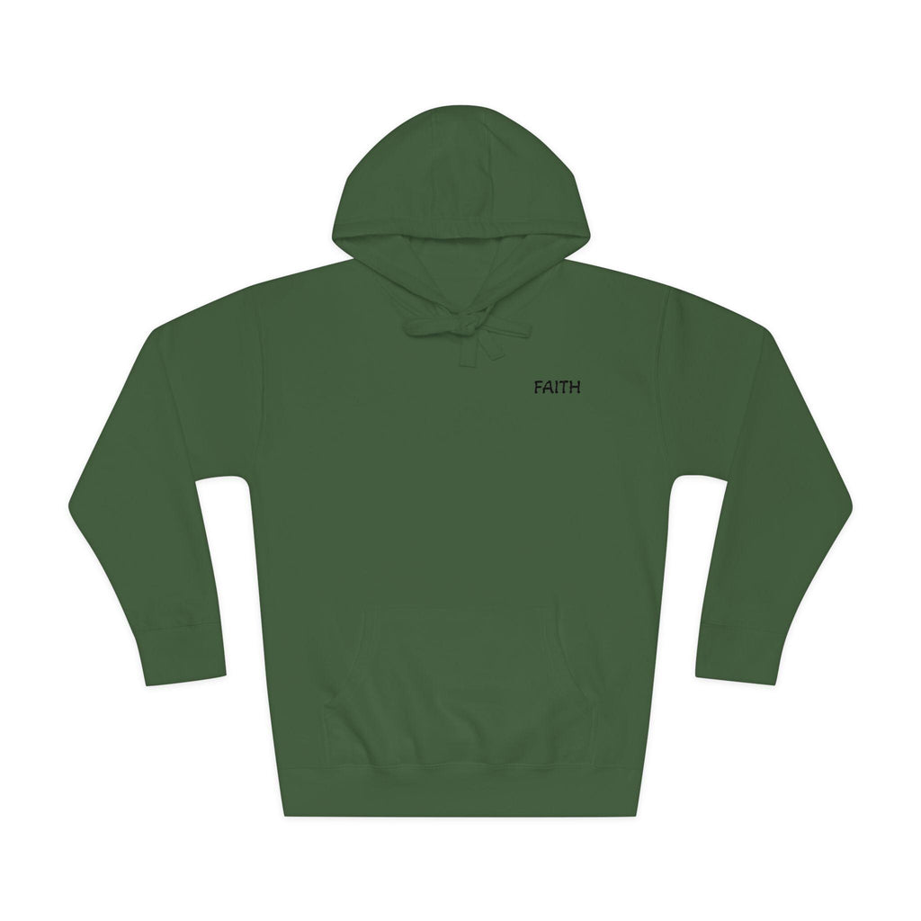 Faith - Hoodie | Minimal Chest Logo, White Pullover