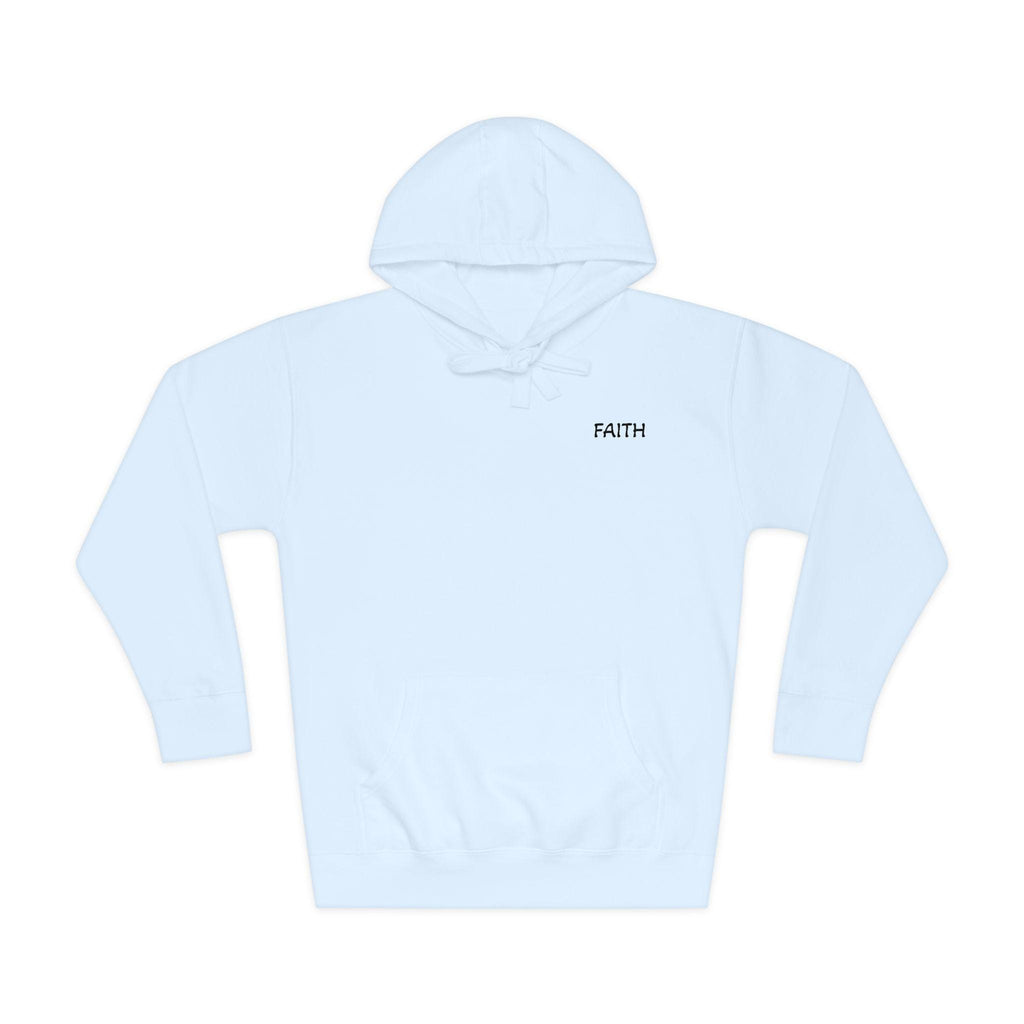 Faith - Hoodie | Minimal Chest Logo, White Pullover