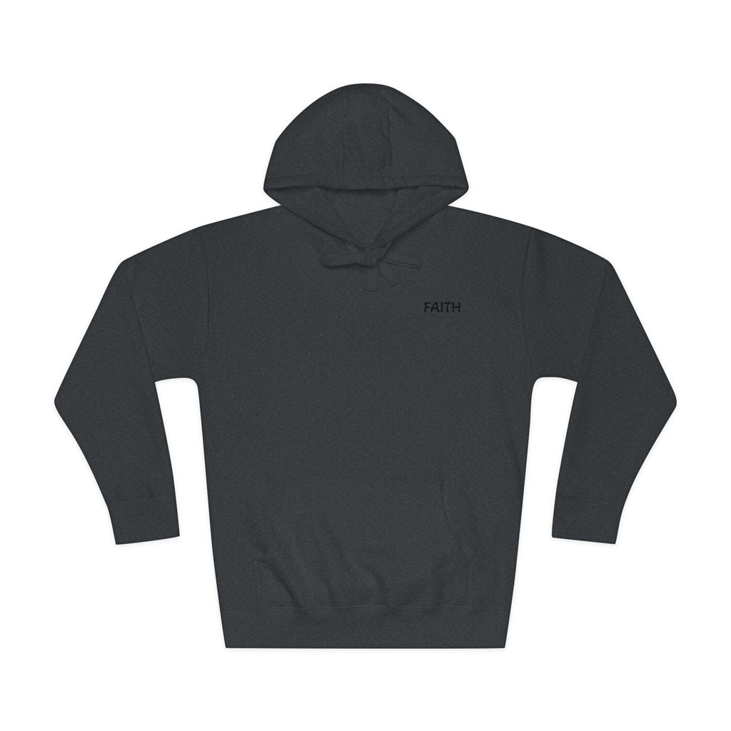 Faith - Hoodie | Minimal Chest Logo, White Pullover