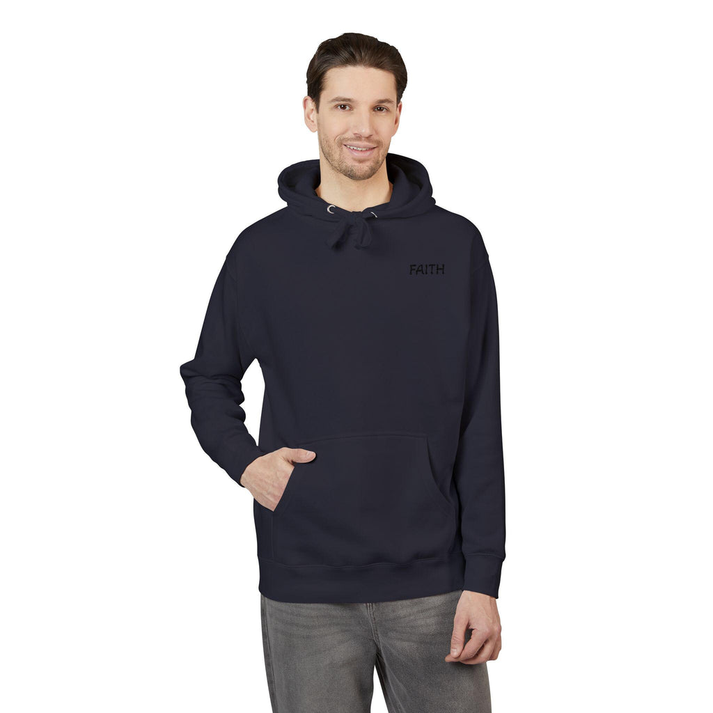 Faith - Hoodie | Minimal Chest Logo, White Pullover