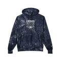 LOCKED IN - Hoodie | Tie-dye black grey