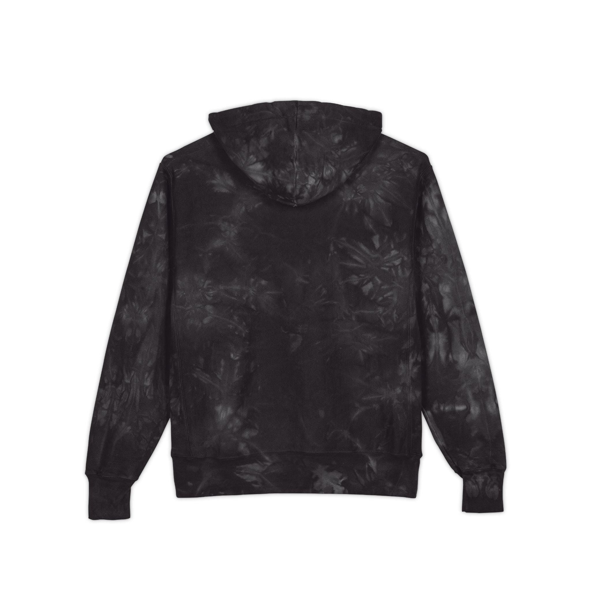 LOCKED IN - Hoodie | Tie-dye black grey