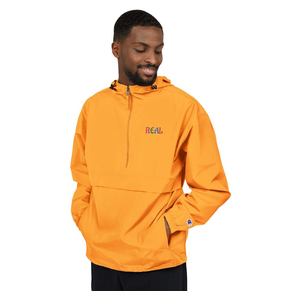 REAL - Anorak Jacket | Orange Packable Windbreaker