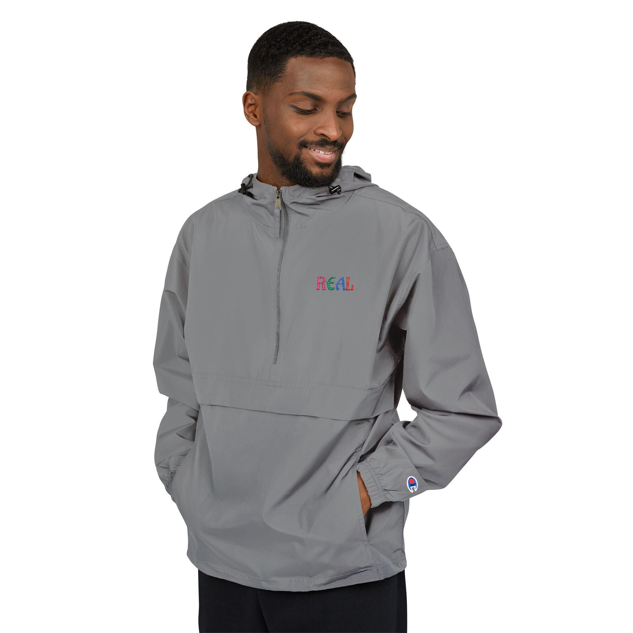 REAL - Anorak Jacket | Orange Packable Windbreaker