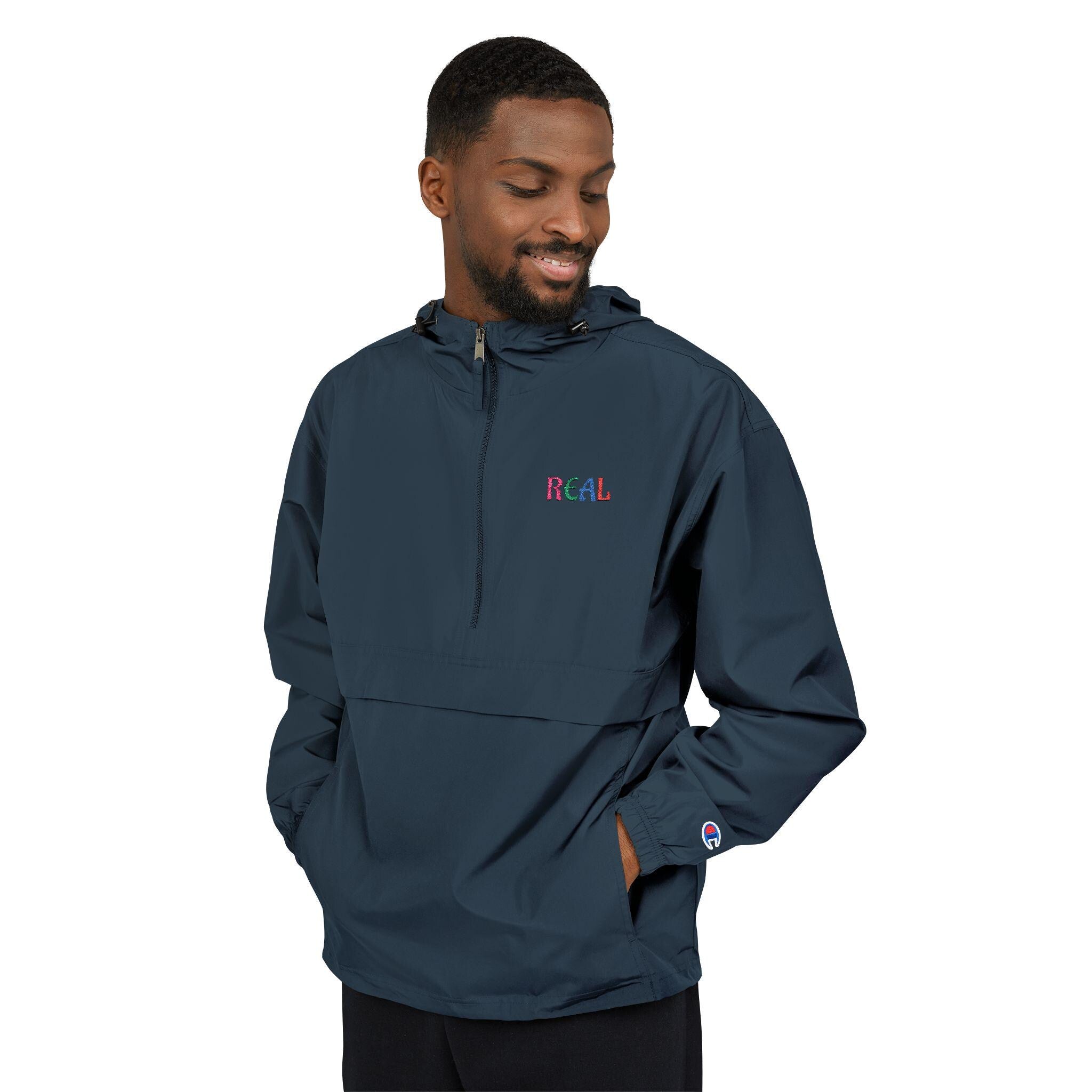 REAL - Anorak Jacket | Orange Packable Windbreaker