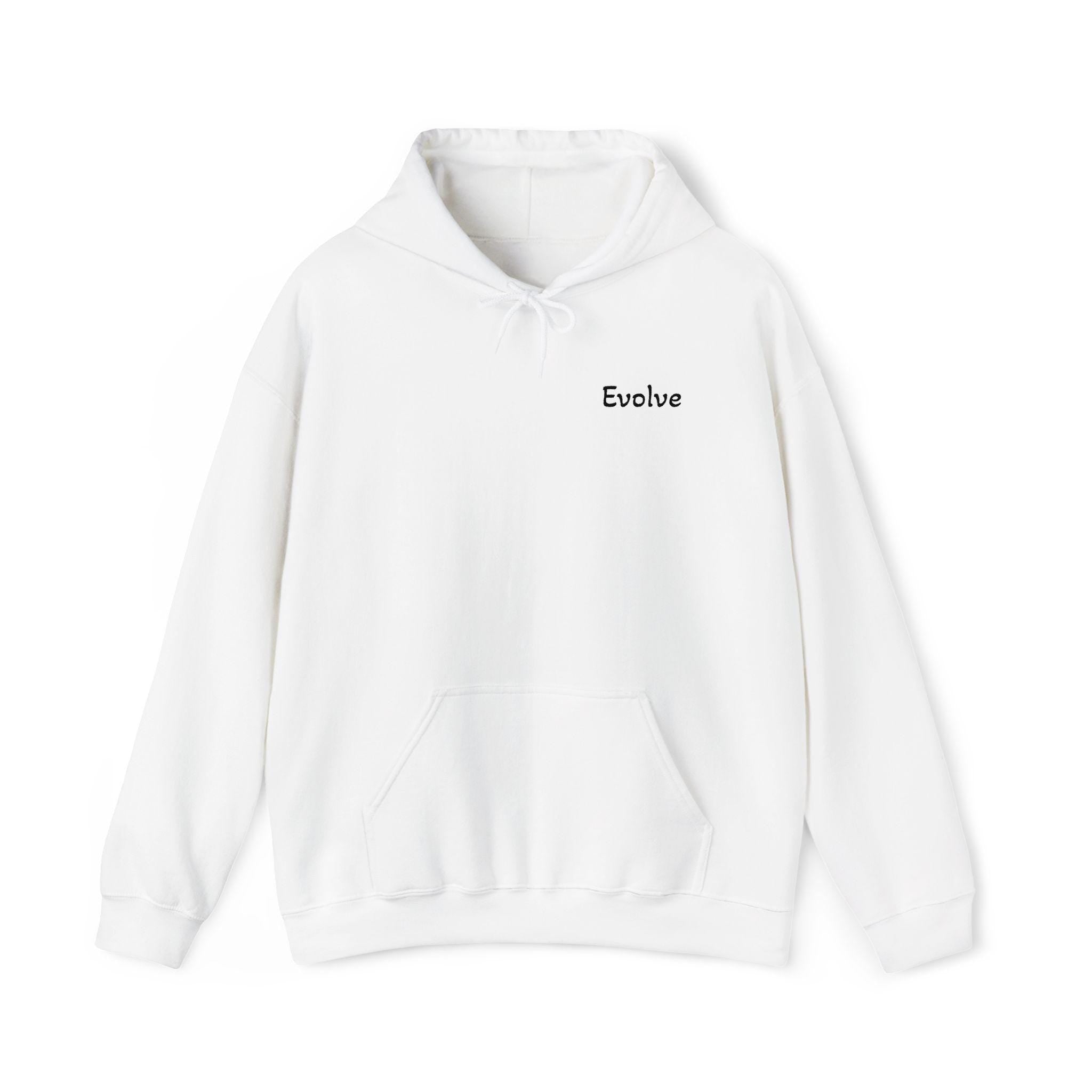 Evolve Hoodie | Minimal Script Chest Logo