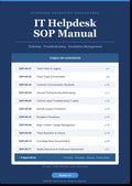 IT Helpdesk sop Manual — PDF + Editable Word Bundle (11 sops for IT Support Teams)
