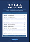 IT Helpdesk sop Manual — PDF + Editable Word Bundle (11 sops for IT Support Teams)
