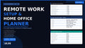 Remote Work Planner PDF | Home Office Setup Checklist | Work From Home Planner | Productivity Tracker 2026