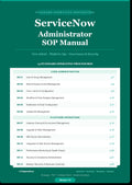 ServiceNow Administrator SOP Manual — 13 Ready-to-Use SOPs for Core Admin & Platform Ops