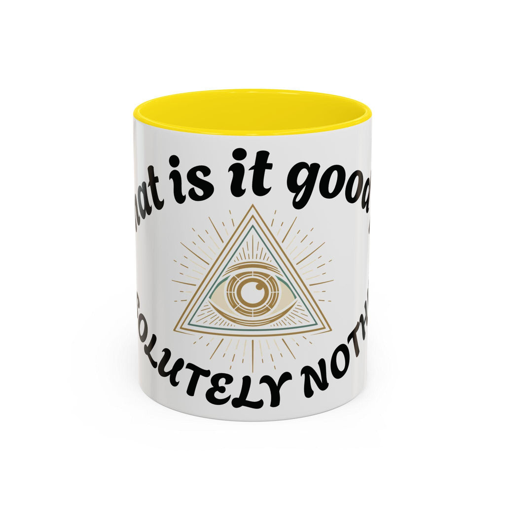 Illuminati eye - Absolutely Nothing Eye Pyramid Mug | Accent Coffee Mug 11oz 15oz